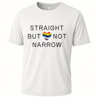 Straight But Not Narrow Proud Ally Rainbow Pride Month Cooling Performance Crew T-Shirt