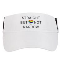 Straight But Not Narrow Proud Ally Rainbow Pride Month Adult Drive Performance Visor