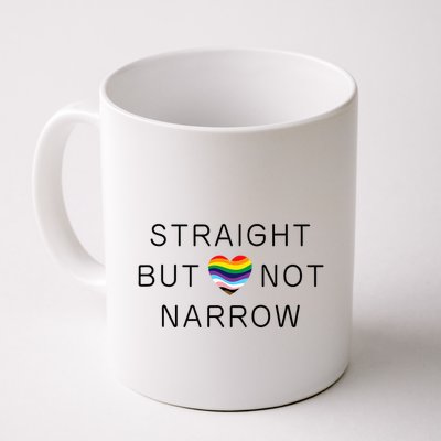 Straight But Not Narrow Proud Ally Rainbow Pride Month Mug