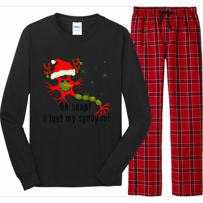 Science Brain Neuron Christmas Neurology Science Teacher Long Sleeve Pajama Set