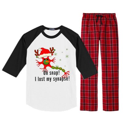 Science Brain Neuron Christmas Neurology Science Teacher Raglan Sleeve Pajama Set