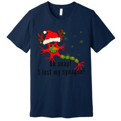 Science Brain Neuron Christmas Neurology Science Teacher Premium T-Shirt