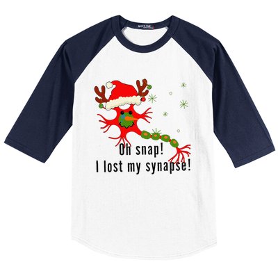 Science Brain Neuron Christmas Neurology Science Teacher Baseball Sleeve Shirt