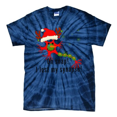 Science Brain Neuron Christmas Neurology Science Teacher Tie-Dye T-Shirt