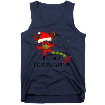 Science Brain Neuron Christmas Neurology Science Teacher Tank Top