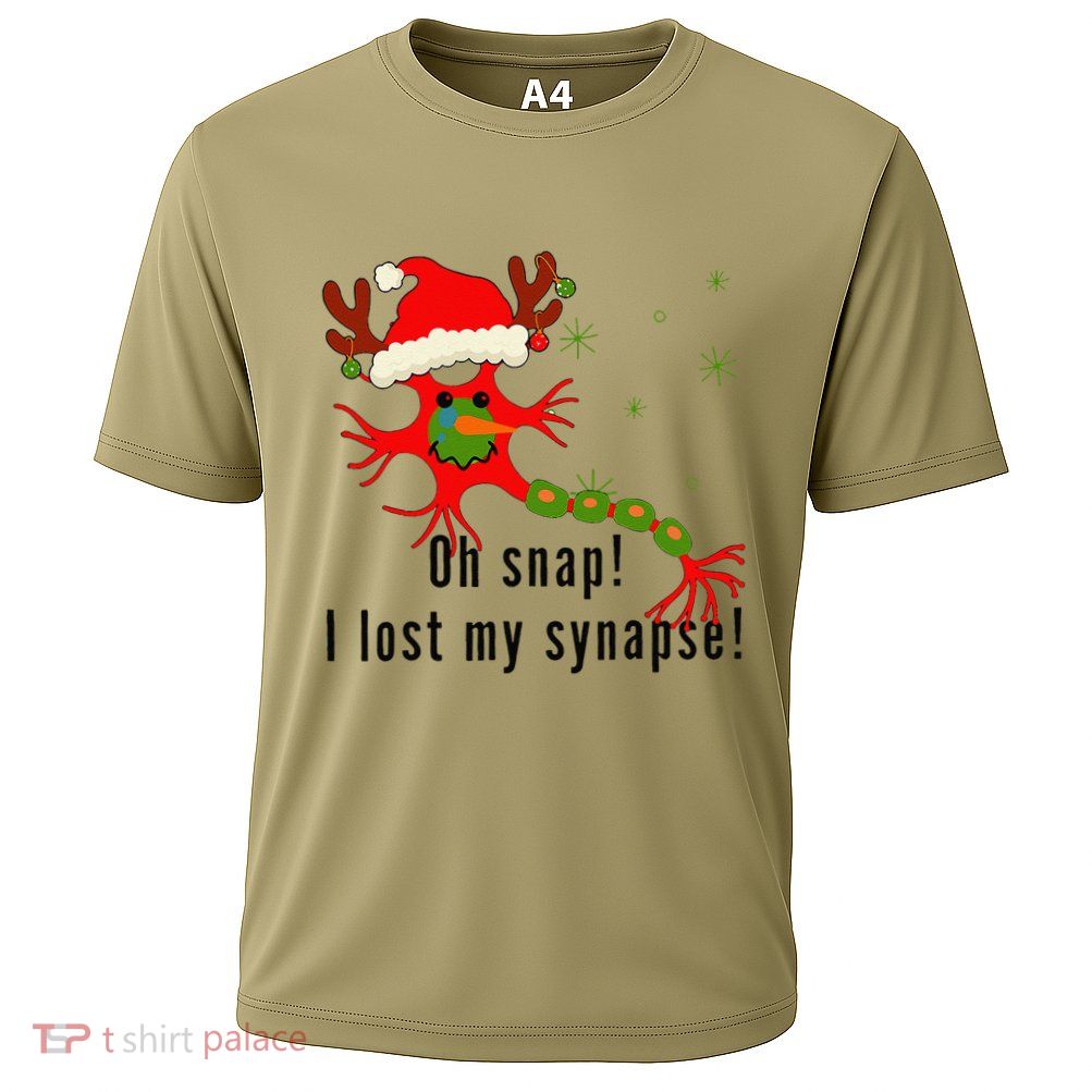 Science Brain Neuron Christmas Neurology Science Teacher Cooling Performance Crew T-Shirt
