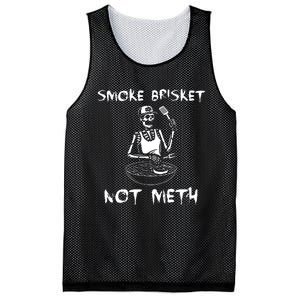 Smoke Brisket Not Meth Bbq Skeleton Grilling Master Mesh Reversible Basketball Jersey Tank