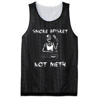 Smoke Brisket Not Meth Bbq Skeleton Grilling Master Mesh Reversible Basketball Jersey Tank