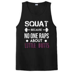 Squat Because No One Raps About Little Butts Funny Workout Great Gift PosiCharge Competitor Tank