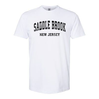 Saddle Brook New Jersey Nj Vintage Varsity Sports Established Softstyle CVC T-Shirt