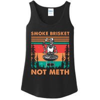 Smoke Brisket Not Meth Bbq Skeleton Grilling Master Ladies Essential Tank