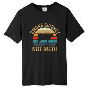 Smoke Brisket Not Meth Pitmaster Bbq Lover Smoker Grilling Tall Fusion ChromaSoft Performance T-Shirt