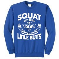 Squat Because No One Raps About Little Butts Workout Fitness Gift Sweatshirt