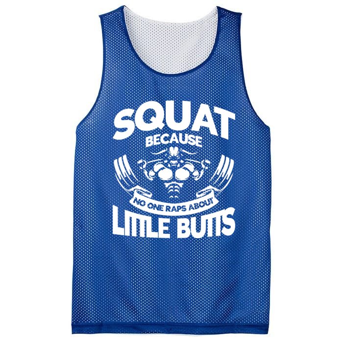 Squat Because No One Raps About Little Butts Workout Fitness Gift Mesh Reversible Basketball Jersey Tank