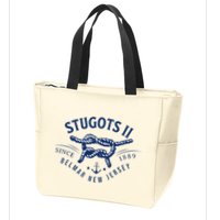 Stugots Belmar Nj Anchor Distressed Sarcastic Boating Zip Tote Bag