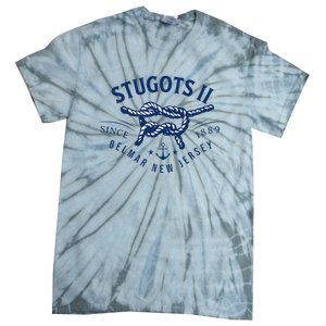 Stugots Belmar Nj Anchor Distressed Sarcastic Boating Tie-Dye T-Shirt