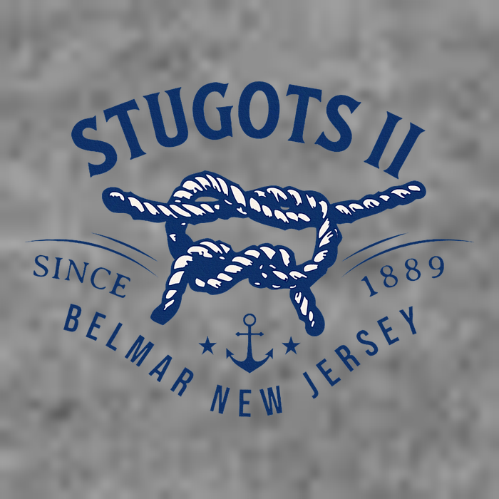 Stugots Belmar Nj Anchor Distressed Sarcastic Boating Tall Hoodie