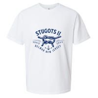 Stugots Belmar Nj Anchor Distressed Sarcastic Boating Sueded Cloud Jersey T-Shirt
