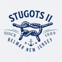 Stugots Belmar Nj Anchor Distressed Sarcastic Boating Sueded Cloud Jersey T-Shirt