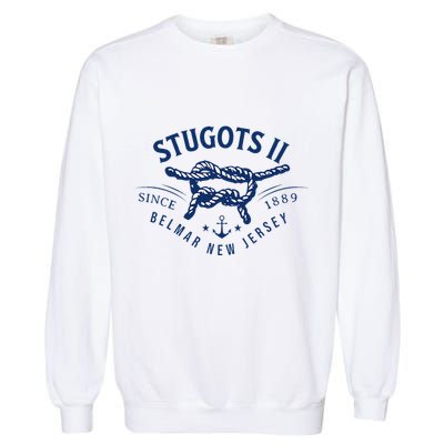 Stugots Belmar Nj Anchor Distressed Sarcastic Boating Garment-Dyed Sweatshirt