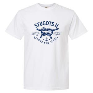 Stugots Belmar Nj Anchor Distressed Sarcastic Boating Garment-Dyed Heavyweight T-Shirt