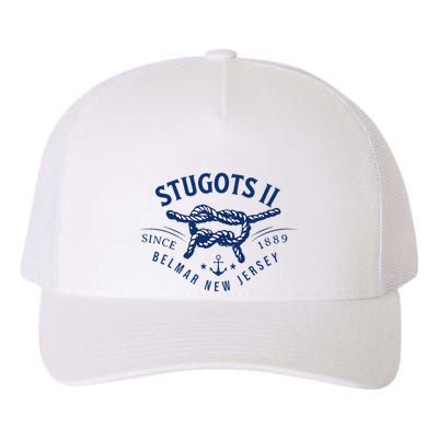 Stugots Belmar Nj Anchor Distressed Sarcastic Boating Yupoong Adult 5-Panel Trucker Hat