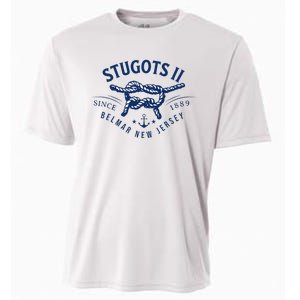 Stugots Belmar Nj Anchor Distressed Sarcastic Boating Cooling Performance Crew T-Shirt