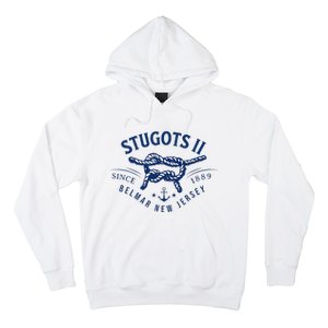 Stugots Belmar Nj Anchor Distressed Sarcastic Boating Hoodie