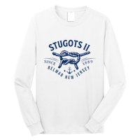 Stugots Belmar Nj Anchor Distressed Sarcastic Boating Long Sleeve Shirt