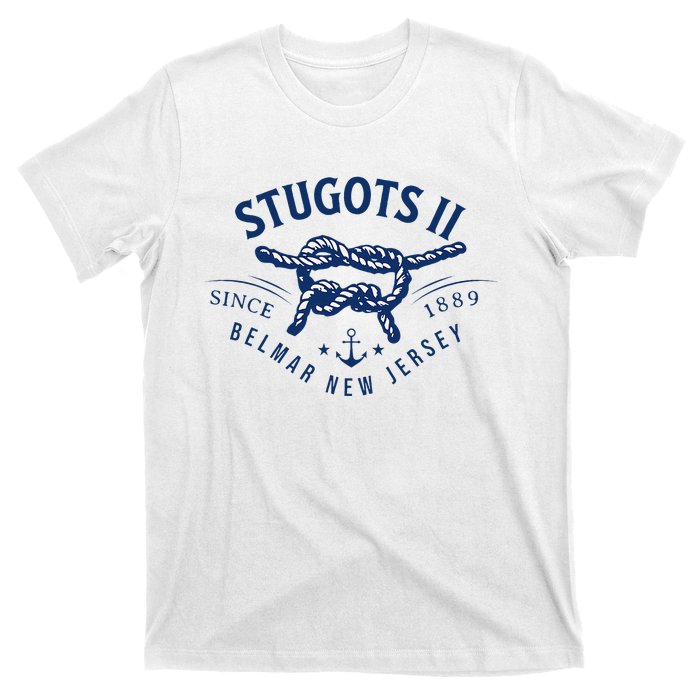 Stugots Belmar Nj Anchor Distressed Sarcastic Boating T-Shirt