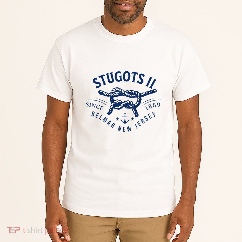 Stugots Belmar Nj Anchor Distressed Sarcastic Boating Tall T-Shirt