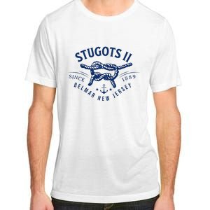 Stugots Belmar Nj Anchor Distressed Sarcastic Boating Adult ChromaSoft Performance T-Shirt