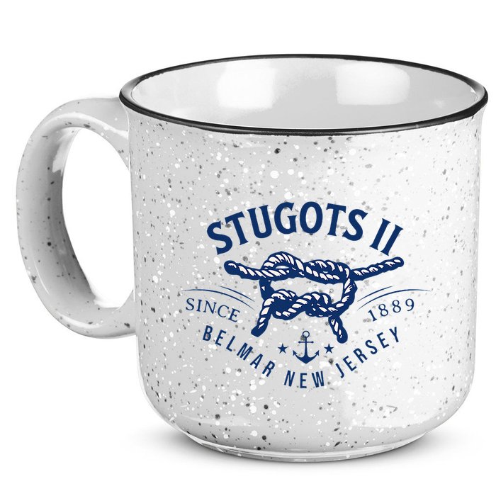 Stugots Belmar Nj Anchor Distressed Sarcastic Boating 15oz Campfire Ceramic Mug