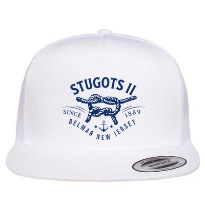 Stugots Belmar Nj Anchor Distressed Sarcastic Boating Flatbill Hat