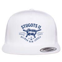 Stugots Belmar Nj Anchor Distressed Sarcastic Boating Flat Bill Trucker Hat