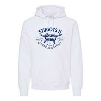 Stugots Belmar Nj Anchor Distressed Sarcastic Boating Premium Hoodie