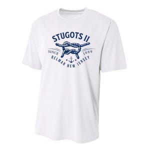 Stugots Belmar Nj Anchor Distressed Sarcastic Boating Performance Sprint T-Shirt