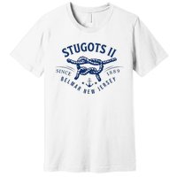 Stugots Belmar Nj Anchor Distressed Sarcastic Boating Premium T-Shirt