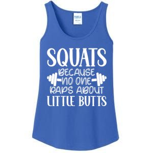 Squats Because No One Raps About Little Butts Workout Gym Gift Ladies Essential Tank