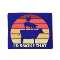 Smoke Brisket Not Meth Grilling Grill Master Barbecue Bbq Gift Mousepad