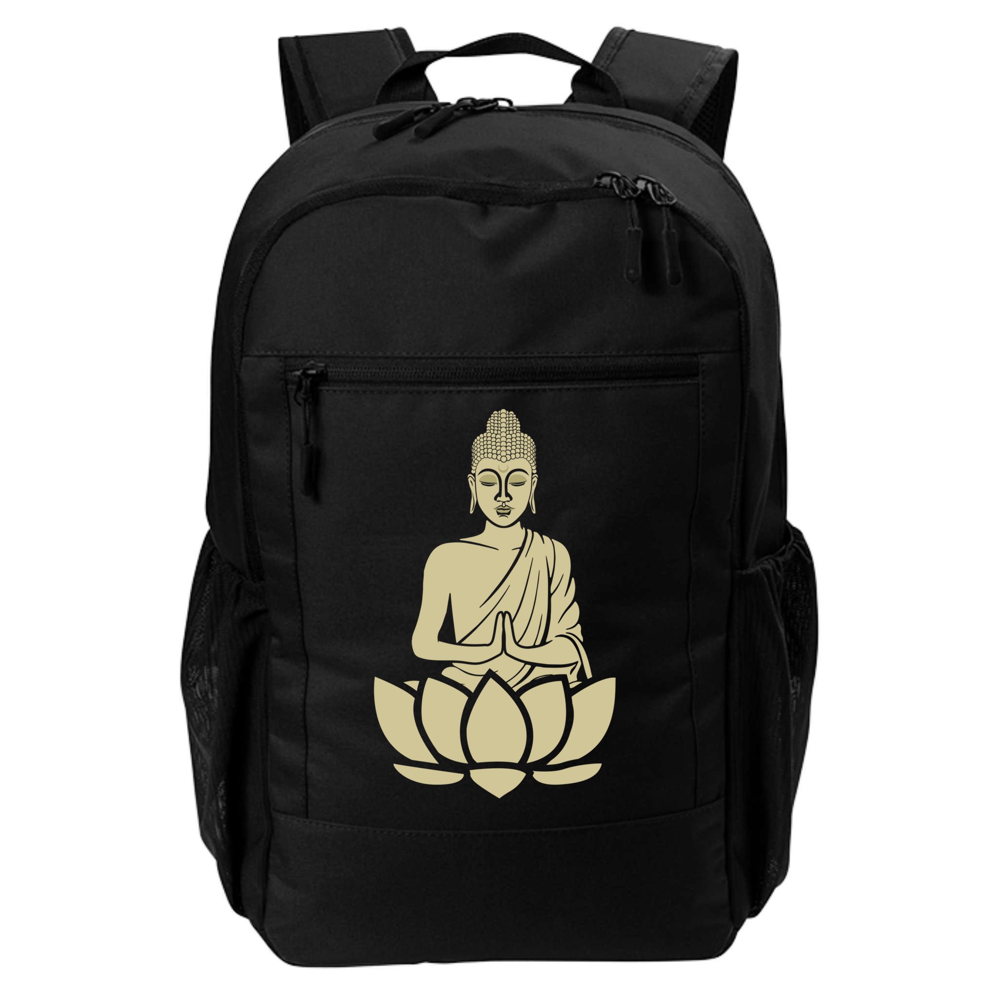 Spiritual Buddha Namaste And Lotus Meditation And Yoga Lifestyle Gift Backpack