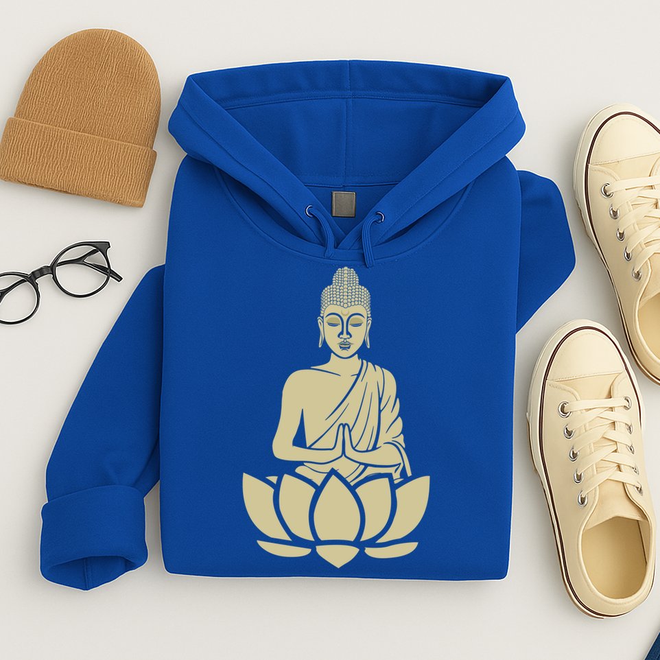 Spiritual Buddha Namaste And Lotus Meditation And Yoga Lifestyle Gift Hoodie
