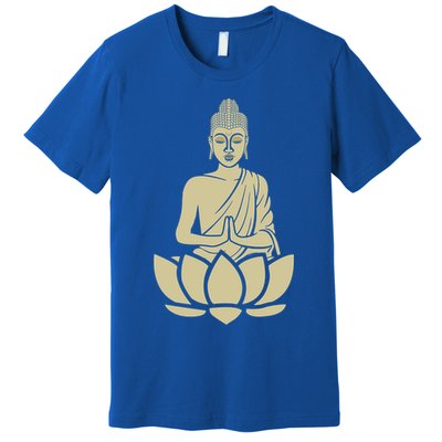 Spiritual Buddha Namaste And Lotus Meditation And Yoga Lifestyle Gift Premium T-Shirt