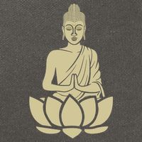 Spiritual Buddha Namaste And Lotus Meditation And Yoga Lifestyle Gift Cotton Canvas Backpack