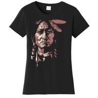 Sitting Bull Native American Chief Indian Warrior Women's T-Shirt