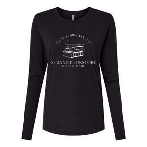 Strand Bookstore New York City Ny Womens Cotton Relaxed Long Sleeve T-Shirt