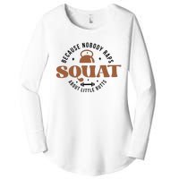 Squat Because Nobody Raps About Little Butts Women's Perfect Tri Tunic Long Sleeve Shirt