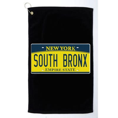 South Bronx New York Ny Home Neighborhood License Plate Golf Towel