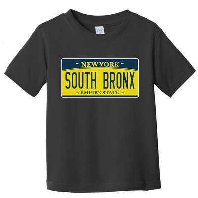 South Bronx New York Ny Home Neighborhood License Plate Toddler T-Shirt