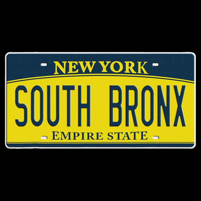 South Bronx New York Ny Home Neighborhood License Plate Visor